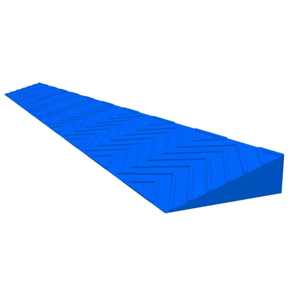 0.8-2.2 Inch High Indoor Plastic Threshold Ramp, Anti-Slip Wheelchair Ramp Easy Installation for Doorways Bathroom Bike Cleaning Robo(Blue,4cm/1.6inch)