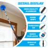 16FT Reach High Ceiling Duster Kits with 3-12FT Adjustable Pole - Includes Extra Long Duster, High Ceiling Duster, Rotatable Window Squeegee & Cobweb Duster for Ceiling Fans and Whole House Cleaning view 3