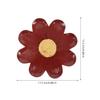 GARVALON 10pcs Red Daisy Shaped Paper Plates 7 Inch Floral Disposable Party Plates for Birthday Spring Girl Shower Cake Dessert view 2
