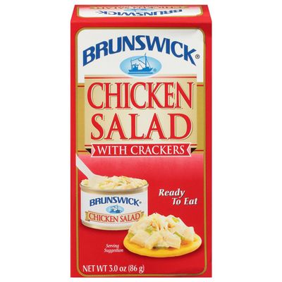 Brunswick, Ready To Eat Chicken Salad Kit With Crackers, 3 Ounce