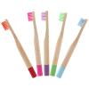 LIFKICH s Charcoal Toothbrush Set 5pcs Soft Bristles Wooden Handle Ergonomic Toothbrushes for Daily Use Portable Wear-Resistant Teeth Brush Random Color view 1