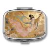 Lute Fairy in The Clouds Pill Box 2-Compartment Portable Travel Square Pill Case Daily Pill Holder with Store Vitamins Pocket Medicine Organizer for Office Home Fish Oil view 1