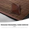 CLISPEED Wooden Hand Massage Ball for Hand Exercise and Palm Therapy, Small Hexagonal Chicken Wing Wood Handball for Finger Strengthening and Stress Relief in Wellness and Relaxation view 3