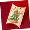 12pcs Christmas Candy Paper Boxes Pillow Style Wrapping Boxes for Party Treats and Biscuit Packaging Gift for Holiday Celebrations Style view 4