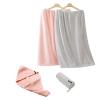 Household Towel Two-piece Hair Drying Cap Quick-drying Bath Non-shedding Shower Skirt view 2