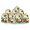 FekiLoot Summer Hawaiian 8 Pieces Cotton Drawstring Bags 5 X 7 Inch Reusable Wrapping Muslin Bag Lightweight Linen Sachet Bag Storage Pouches for Party Wedding Gift Jewelry view 1