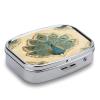 Jin Cui Ping Yu Pill Box 2-Compartment Portable Travel Square Pill Case Daily Pill Holder with Store Vitamins Pocket Medicine Organizer for Office Home Fish Oil view 3
