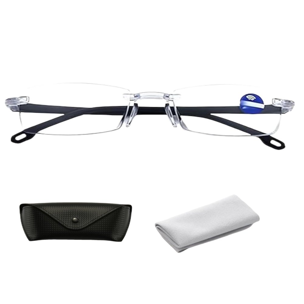 Intelligent Dual Focus Glasses,Smart Autofocus Glasses,Automatic Zoom Reading Glassess,Smart Zoom Glassess for Women Men (Silver,+2.5/250)