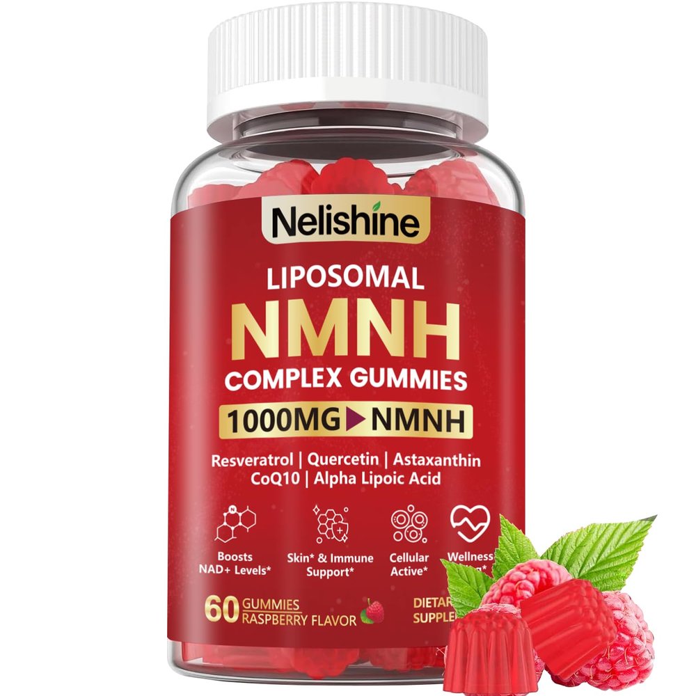 1000MG NMN Supplement Liposomal NMNH Gummies - NAD Supplement, NAD Gummies for Women & Men - Nicotinamide Riboside & Resveratrol Blend for Cellular Energy & Repair Support, Optimized Aging Support