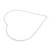 2pcs DIY Metal Floral Wreath Frame Heart Shaped for Home Wedding Party - Wire Flower Hoop Craft Base Valentine's Day Decor Supplies view 1