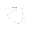 2pcs DIY Metal Floral Wreath Frame Heart Shaped for Home Wedding Party - Wire Flower Hoop Craft Base Valentine's Day Decor Supplies view 4