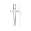 4Pcs Cross Shaped Iron Wreath Frame Metal Wire Flower Ring Wall Mounted DIY Form for Holiday Indoor Outdoor Use view 4