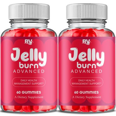 BLUE VIBE JellyBurn Advanced Gummies, JellyBurn Premium Health Management and Overall Wellness Support Gummy Supplement, JellyBurn Overall Health Support Supplement (2 Pack - 120 Gummies)