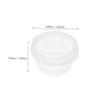 ARTIBETTER Disposable Sauce Cups with Lids 100pcs 50ml Pp Plastic Leakproof Dipping Sauce Containers for Takeaway Picnic and Food Storage view 2