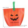 GARIOUANS 20pcs Halloween Pumpkin Candy Bags Foldable Paper Packaging Boxes with Ribbon Handle for Party Favors and Bulk Candy Storage view 2