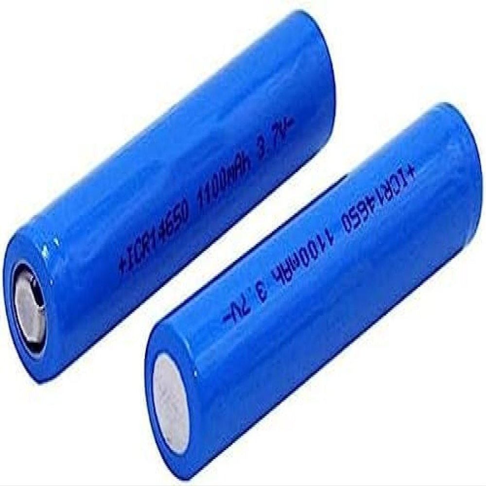 PQJDJDCNB Aa - Batera Recargable De Iones De Litio para Tapa Plana, 14650, 3,7 V, 1100 Mah, Iones De Litio, 2 Unidades