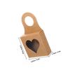 ADOCARN 25pcs Kraft Paper Wine Bottle Boxes with Window and Handle Portable Wine Bottle Holders for Wrapping and Home Decoration Hanging for Parties and Events view 2