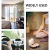 DECORNIJIA Wooden Essential Oil Diffuser Mini Aroma Diffuser Stand for Home and Office Small Round Sandalwood Scent Wood for Aromatherapy Use view 3
