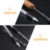 ADOCARN 2pcs Stainless Steel Cigar Punch Cutter and Draw Enhancer Tool for Precise Dredging and Crafting Accessories view 3