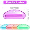 10 PCS Tooth Pastetooth Paste Squeeze, Plastic Toothpaste Tube Squeezer Tool Hanging Kids Toothpaste Dispenser Clip Holder for Bathroom, Suitable for Toothpastes Cream Cosmetics and Paint (5 Colors) view 2
