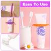 10 PCS Tooth Pastetooth Paste Squeeze, Plastic Toothpaste Tube Squeezer Tool Hanging Kids Toothpaste Dispenser Clip Holder for Bathroom, Suitable for Toothpastes Cream Cosmetics and Paint (5 Colors) view 3
