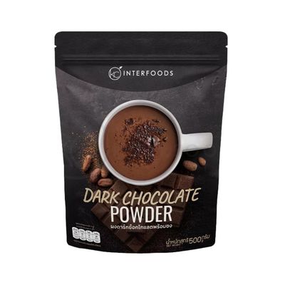 Premium Dark Cocoa Powder for Drinking and Baking Rich Unsweetened Dutch-Processed Chocolate Blend Resealable 500g
