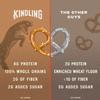 Kindling Protein Pretzels - Churro | Protein-Packed Snack | Kosher | 8 - 9g Protein Per Serving | Only 1-2g of Total Sugar | No Artificial Flavors, Soy-Free | Kids Snacks & Lunches, Office Snacks, & On-the-Go | 4-Pack (6.5oz Bags) view 3
