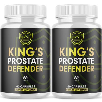 (2 Pack) Kings Prostate Defender Capsule, Official KingsProstateDefender Pill with All Natural Ingredient, Advance Overall Health, Wellness Supplement & Strength Healthy Vitamin Formula (120 Capsules)