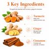120 Premium Turmeric Ginger Cinnamon Tea, Turmeric Ginger Herbal Tea, Digestive Support, Vegan, Sugar Free, Caffeine Free, Daily Wellness Tea, Gift Choice, Rich & Warming Taste view 3
