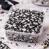 Oasis Supply Graduation Sprinkle Mix Edible Graduation Cake & Cupcake Decorations with Caps, Sprinkles, Black Jimmies, White Jimmies, School Party Dessert Toppings (Black and White Sprinkles) view 2