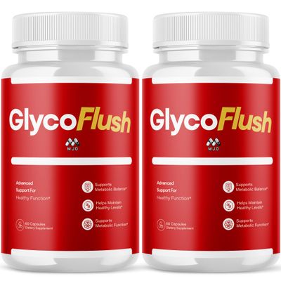 (2 Pack) GlycoFlush Capsules, Official Glyco Flush Pills with All Natural Ingredient, Advanced GlycoFlush Health & Wellness Vitamin Supplement Pill for Max Strength Multivitamin Support (120 Capsules)