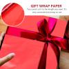 DINHEAROM Red 40cm Wide Cellophane Wrap Film Roll for Flower Bouquet Packing, Colorful Wrapping Film Suitable for Florist Supplies and DIY Craft Packaging view 3