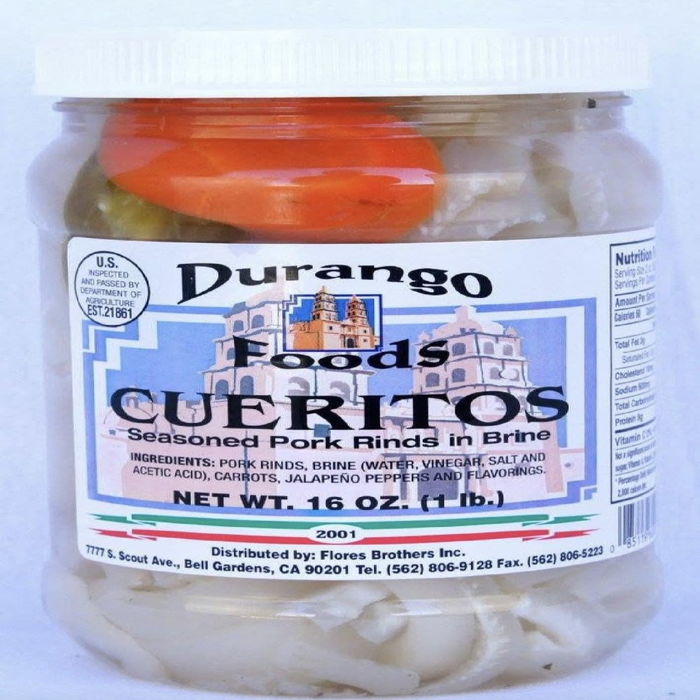 cueritos en vinagre seasoned pickled pork skins rinds in brine ready to eat 32oz