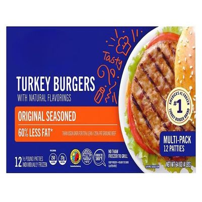 Original Seasoned Frozen Turkey Burgers. These burgers offer a convenient way to share a great meal with someone you love. These burgers go straight from the freezer to the grill or skillet, eliminating the need for thawing and saving you valuable ti