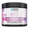 Zhou Creatine for Her - 5,000 mg Creatine Monohydrate Powder - Muscle Growth and Electrolyte Balance Support - with L-Carnitine - Lychee Lemon Flavor - Vegan, Non-GMO - 30 Servings, 10.3 OZ view 1