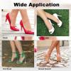 Heel Protectors 30/50Pairs Heel Protector Stiletto Stopper Covers Grass Guards Shoe Care Bride(Medium,30Pairs) view 4
