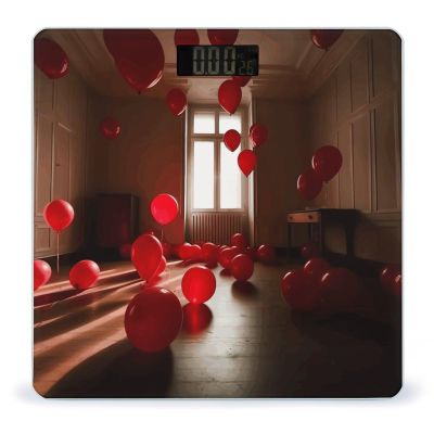 Balloons in The Room Bathroom Scale for Body Weight with High Precision Large LCD Backlight Display Digital Weighing Scale with BMI Capacity Up to 180kg