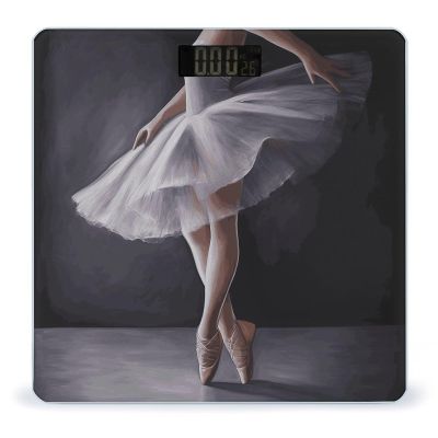 Ballet Dancer Bathroom Scale for Body Weight with High Precision Large LCD Backlight Display Digital Weighing Scale with BMI Capacity Up to 180kg