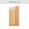 Artibetter 50pcs Kraft Paper Bags with Window, Medium Greaseproof Bread and Cookie Packaging Pouches, Oil-resistant Toast Storage Bags for Baking and Food Preservation view 2