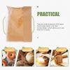 Artibetter 50pcs Kraft Paper Bags with Window, Medium Greaseproof Bread and Cookie Packaging Pouches, Oil-resistant Toast Storage Bags for Baking and Food Preservation view 3