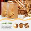 Artibetter 50pcs Kraft Paper Bags with Window, Medium Greaseproof Bread and Cookie Packaging Pouches, Oil-resistant Toast Storage Bags for Baking and Food Preservation view 4