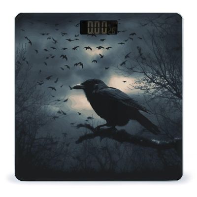 Night Crow Bathroom Scale for Body Weight with High Precision Large LCD Backlight Display Digital Weighing Scale with BMI Capacity Up to 180kg