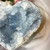 Celestite Geode Heart 8001000g Blue Crystal Cluster for, & Home Decor | Crystals and Stones Gift for Relaxation & Balance view 3