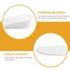 Tofficu Heightening Shock-Absorbing Sports Insoles Pair Breathable Elastic Shoe Cushions with Sweat Absorption for Basketball and Athletic Footwear, White Size 37-38, 3.5cm view 3