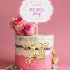 10 Pcs Happy Mother's Day Cake Toppers Acrylic Mirror Design Gold Cupcake Topper Engraved Cake Toppers Dessert Decor for Mother's Day Mom's Birthday Party view 3