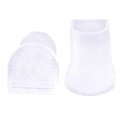 Heel Covers for High Heel Shoes 50/100Pairs Non Slip Heel Protectors Anti Quiet Covers High Heels Wedding Office Repair Mute Patch Universal Fit(Transparent,50Pairs,X-Small)