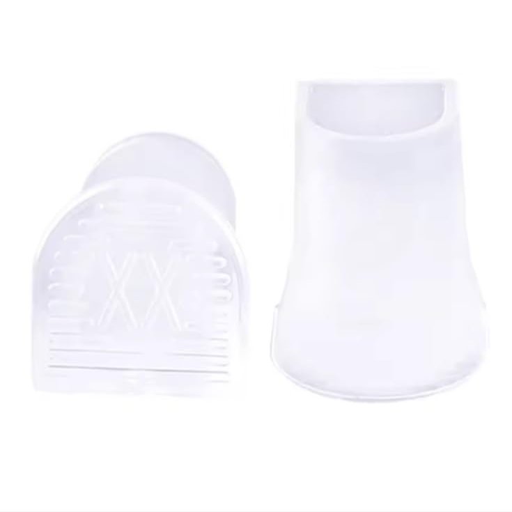 Heel Covers for High Heel Shoes 50/100Pairs Non Slip Heel Protectors Anti Quiet Covers High Heels Wedding Office Repair Mute Patch Universal Fit(Transparent,50Pairs,X-Small)