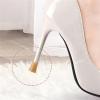 Heel Covers for High Heel Shoes 50/100Pairs Non Slip Heel Protectors Anti Quiet Covers High Heels Wedding Office Repair Mute Patch Universal Fit(Transparent,50Pairs,X-Small) view 3