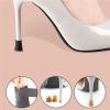 Heel Covers for High Heel Shoes 50/100Pairs Non Slip Heel Protectors Anti Quiet Covers High Heels Wedding Office Repair Mute Patch Universal Fit(Transparent,50Pairs,X-Small) view 4