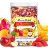 6.7 oz Freeze Dried Fruit Mixed - Dehydrated Fruit Pieces Snacks (6 Fruits) with Crispy Strawberry, Dragon Fruit, Apple, Mango, Banana & Yellow Peach, for Kids & Adults, Snacking, Desserts & Baking, No Sugar Added, Vegan view 1
